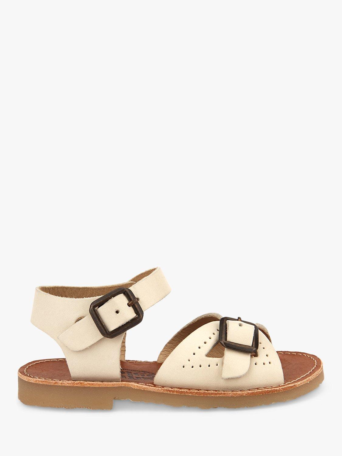 Young Soles Kids Pearl Two Part Leather Sandals Vanilla