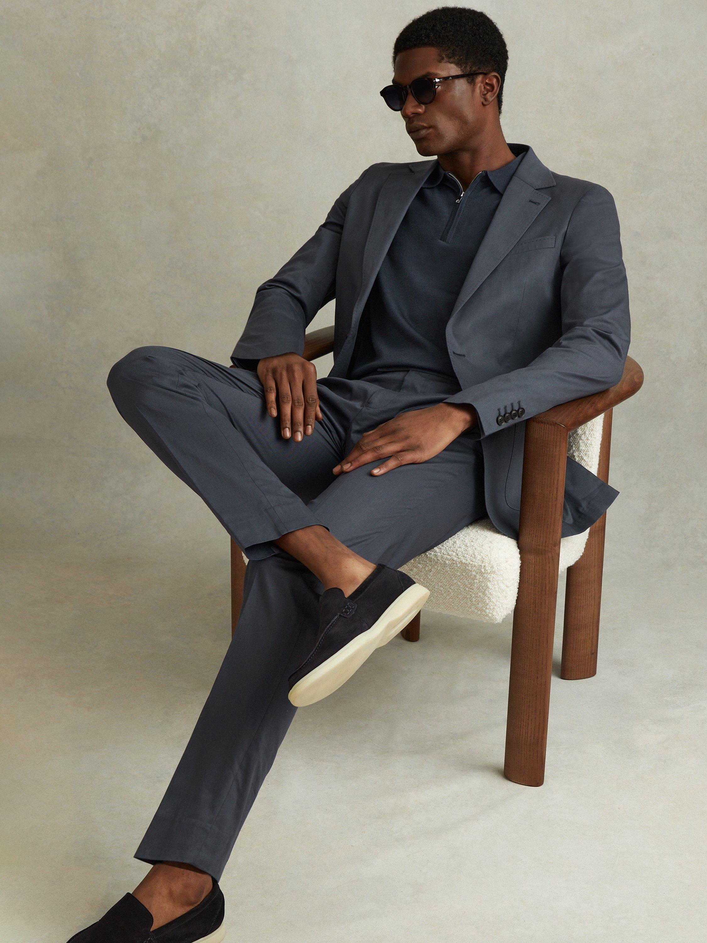 Reiss Crawford Trousers, Airforce Blue