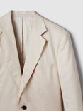 Reiss Kin Linen Tailored Jacket, Stone