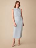 Ro&Zo Petite Maeva Sparkle Jersey Midi Dress, Blue