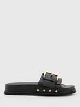 AllSaints Ellie Studded Leather Slider Sandals