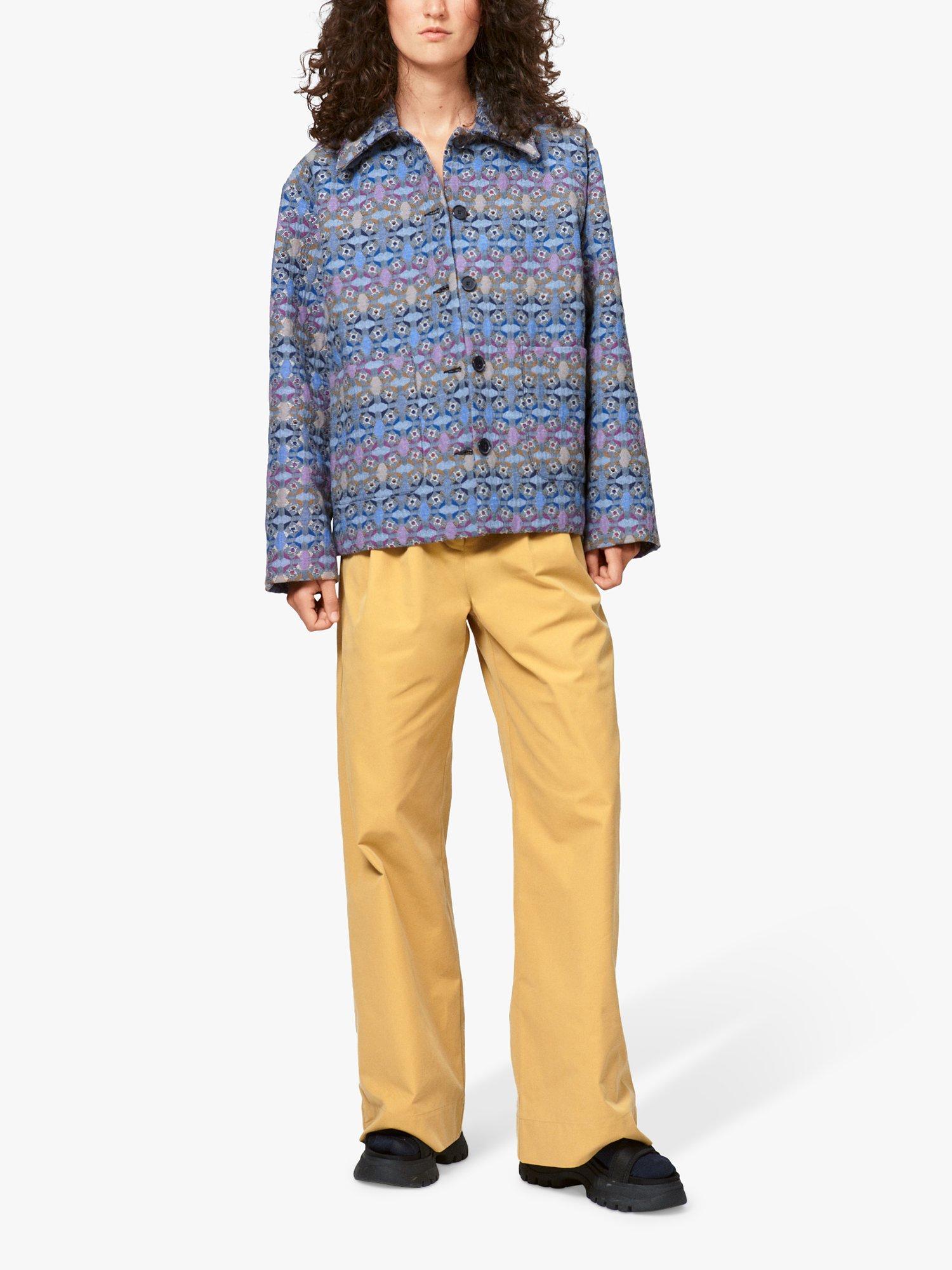 nué notes Gosta Pleat Front Wide Leg Trousers, Antelope