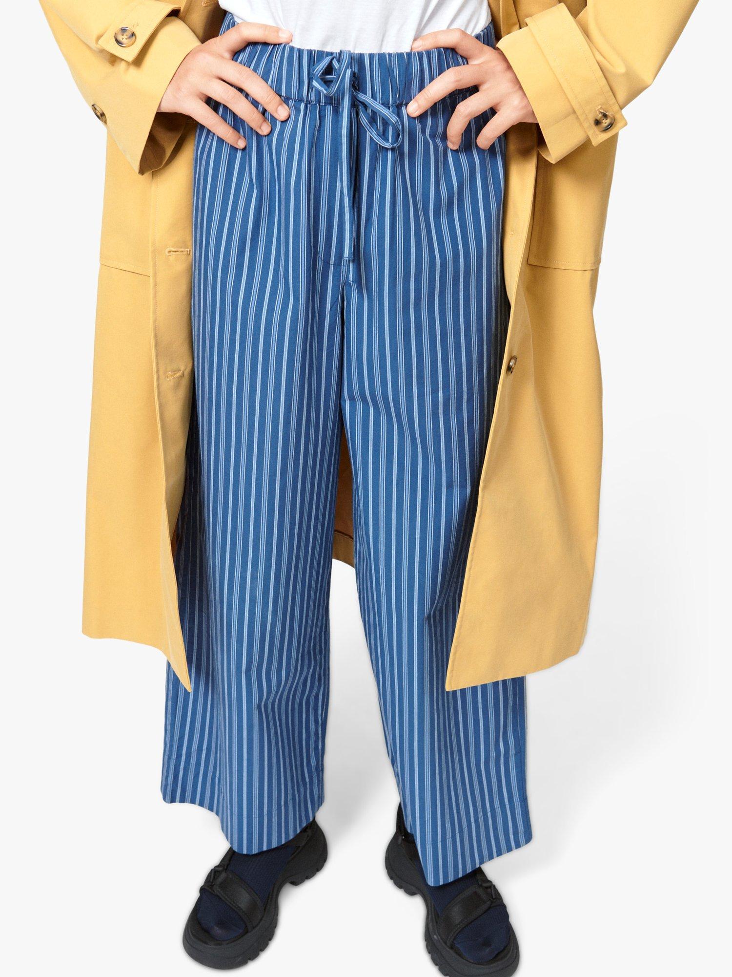 Product image 1 of 4, which shows nué notes Nathaniel Cotton Relaxed Trousers, True Navy, 8