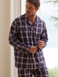 British Boxers Chester Crisp Cotton Check Pyjamas, Multi