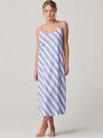 British Boxers Crisp Cotton Picnic Stripe Strappy Nightdress