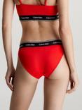 Calvin Klein Logo Waist Bikini Bottoms, Cajun Red