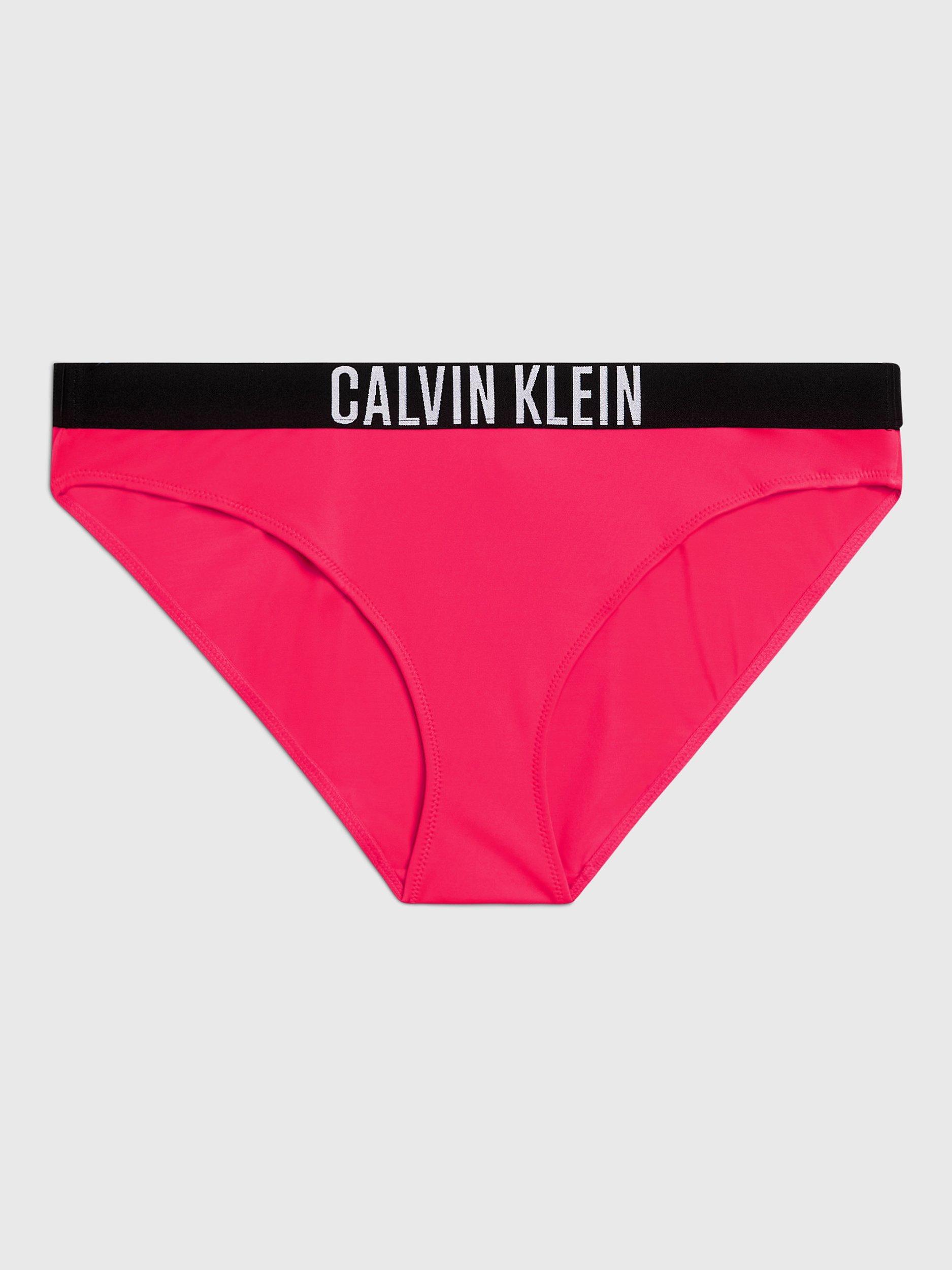 Calvin Klein Logo Bikini Bottoms, Signal Red