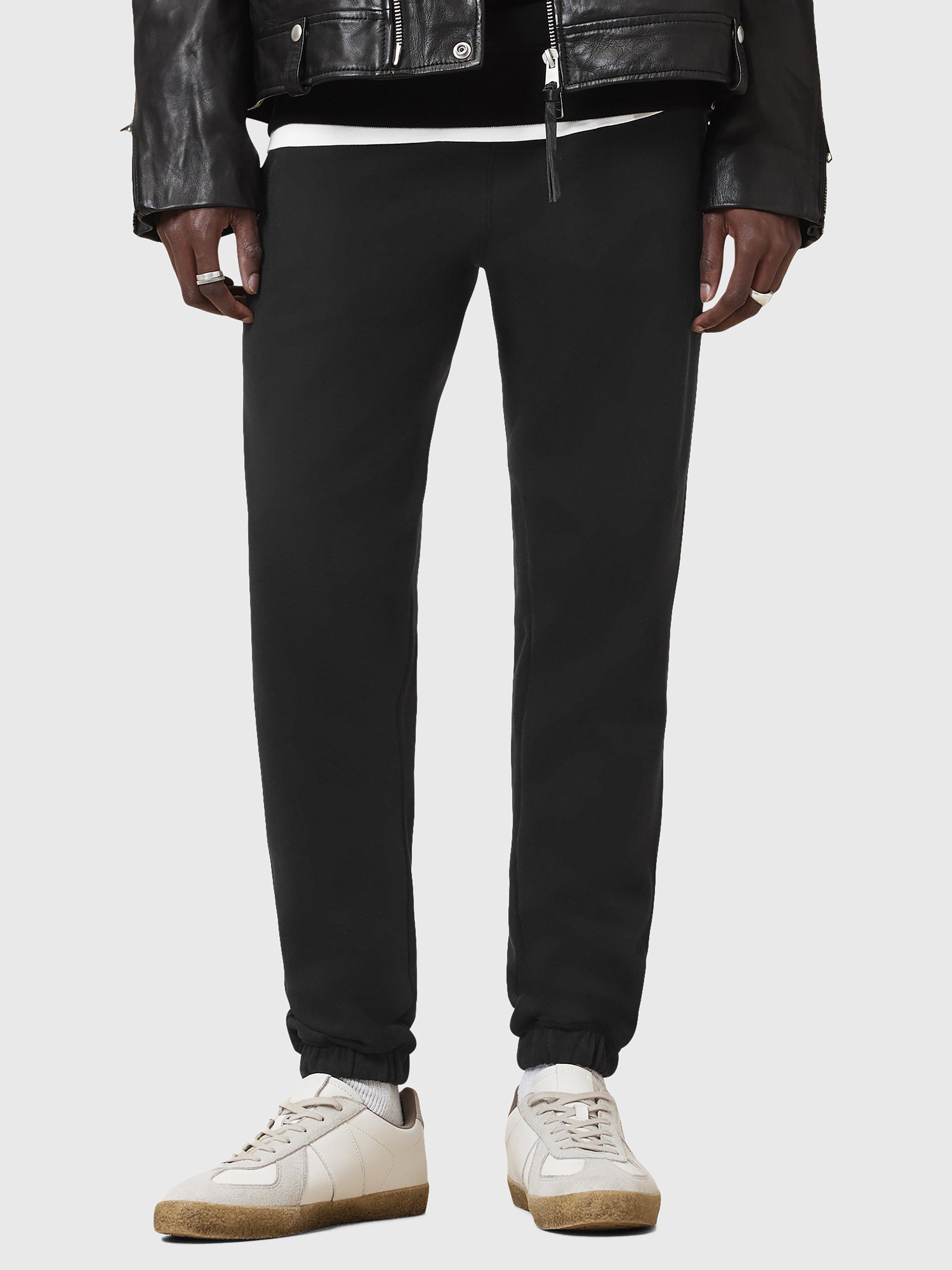 Product image 1 of 7, which shows AllSaints Raven Organic Cotton Joggers, Black, XS