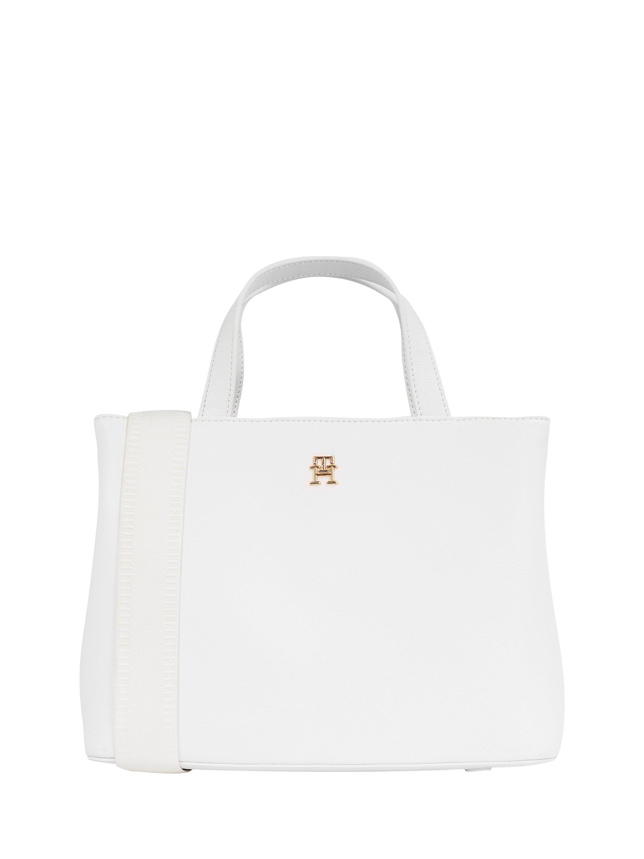 Tommy Hilfiger Essential Satchel Bag, Ecru