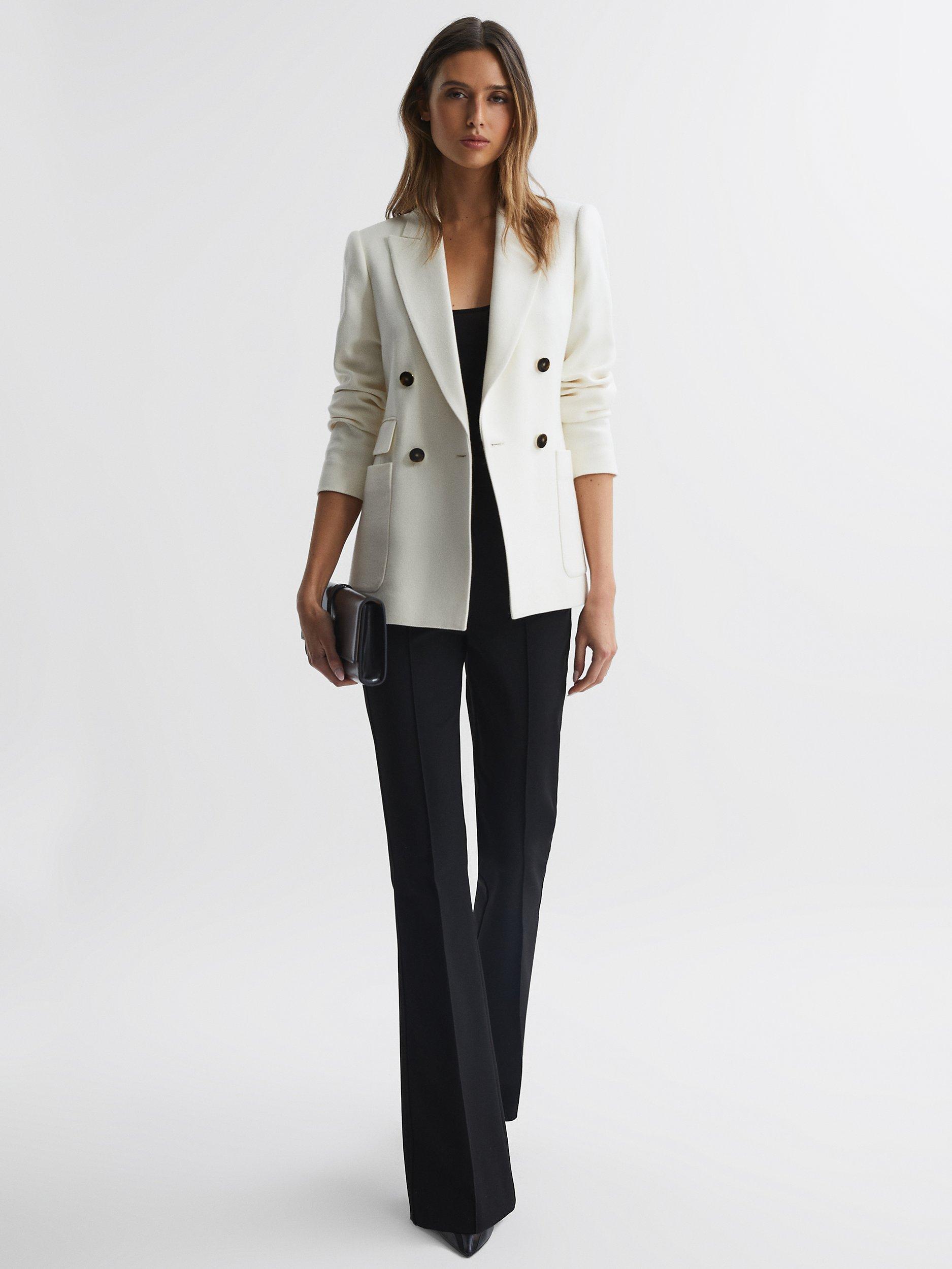 Reiss Larsson Wool Blend Blazer White