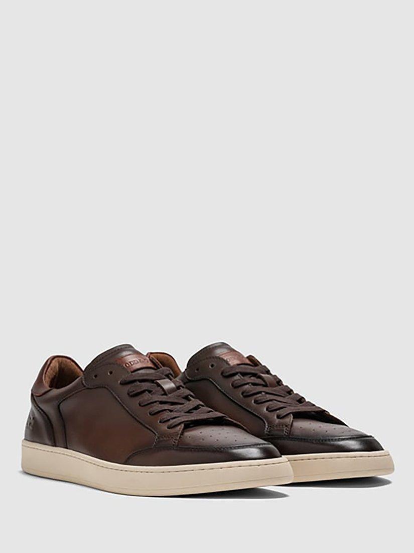 Rodd & Gunn Sussex Street Leather Lace-up Trainers, Testa Di Moro, 6