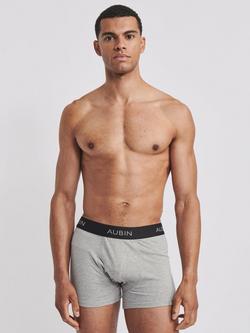 Aubin Hellston Boxers, Pack of 3 - view 2, Grey/Black/Navy
