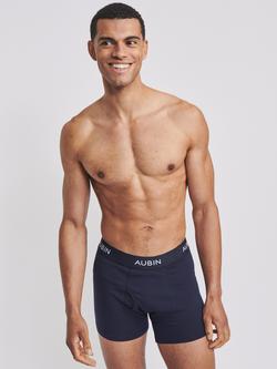 Aubin Hellston Boxers, Pack of 3 - view 2, Navy