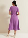 Phase Eight Petite Julissa Midi Wrap Dress, Purple