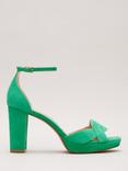 Phase Eight Suede Crossover Platform Sandals, Green