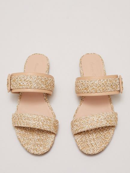 Phase Eight Raffia Slider, Natural, Natural