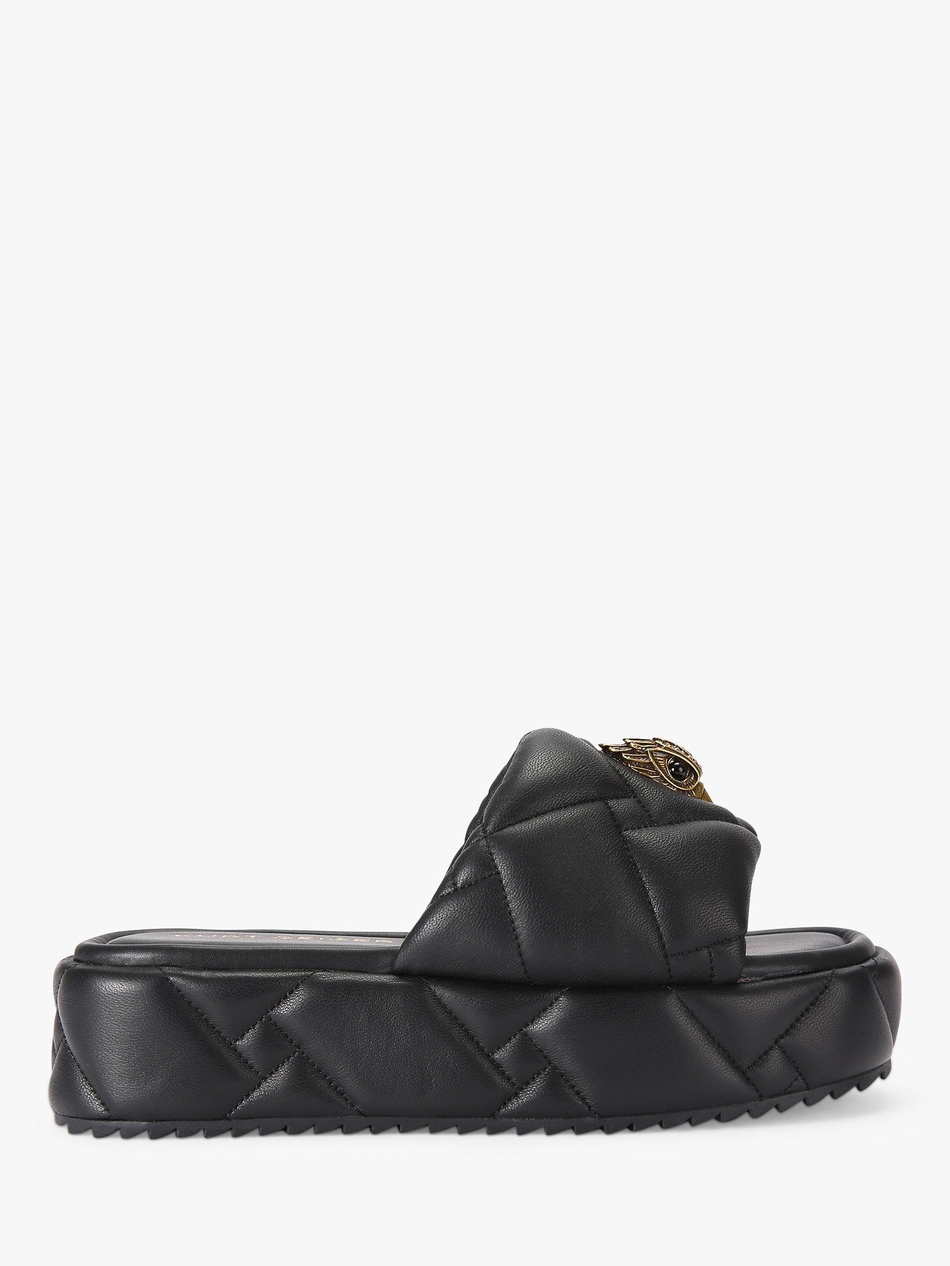 Kurt Geiger London Kensington Puff Flatform Mules, Black