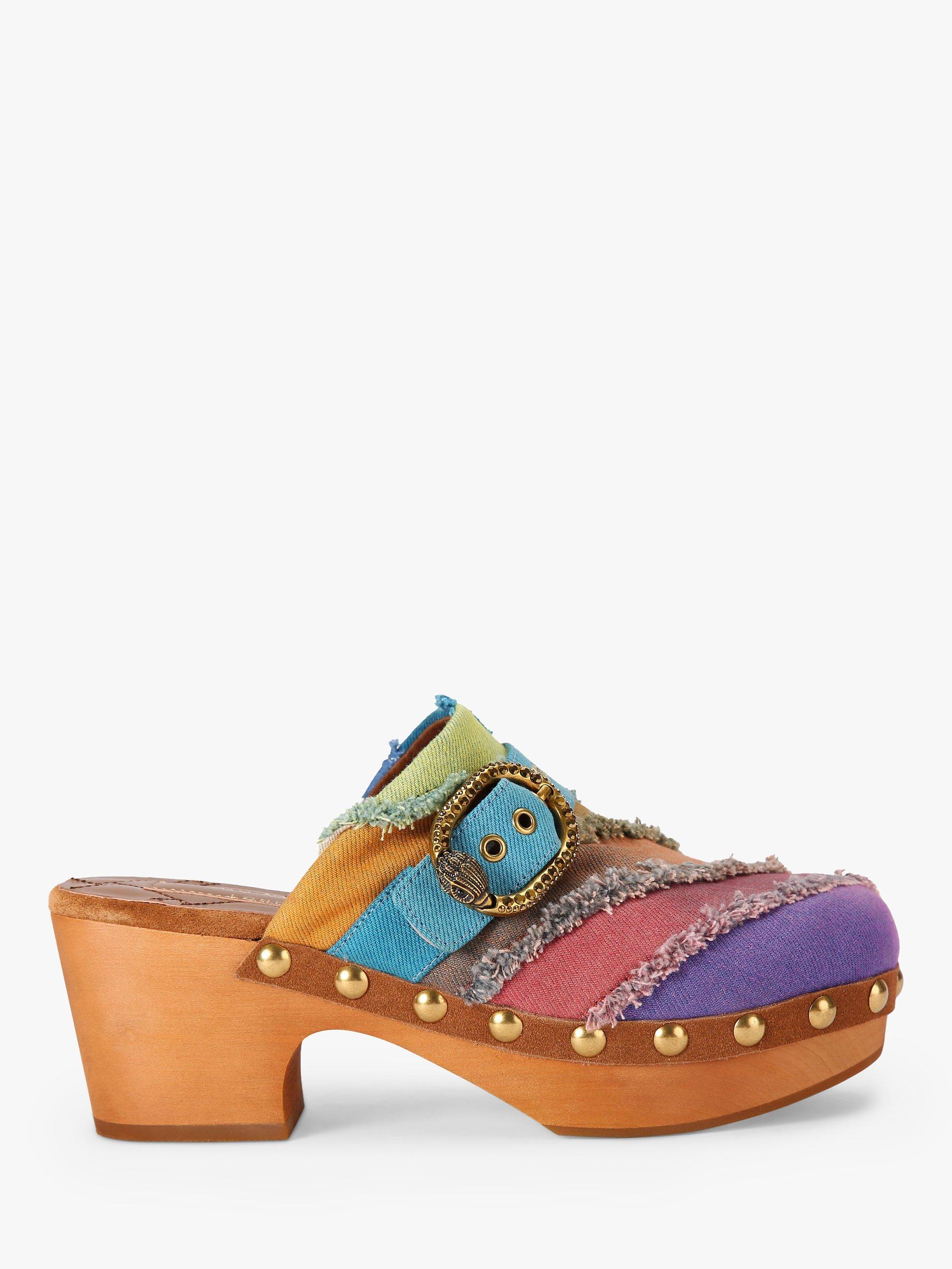Kurt Geiger London Mayfair Canvas Clog Sandals, Multi