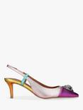 Kurt Geiger London Belgravia Eagle Leather Slingback Court Shoes