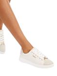 Carvela Luella Lace Up Trainers, Gold