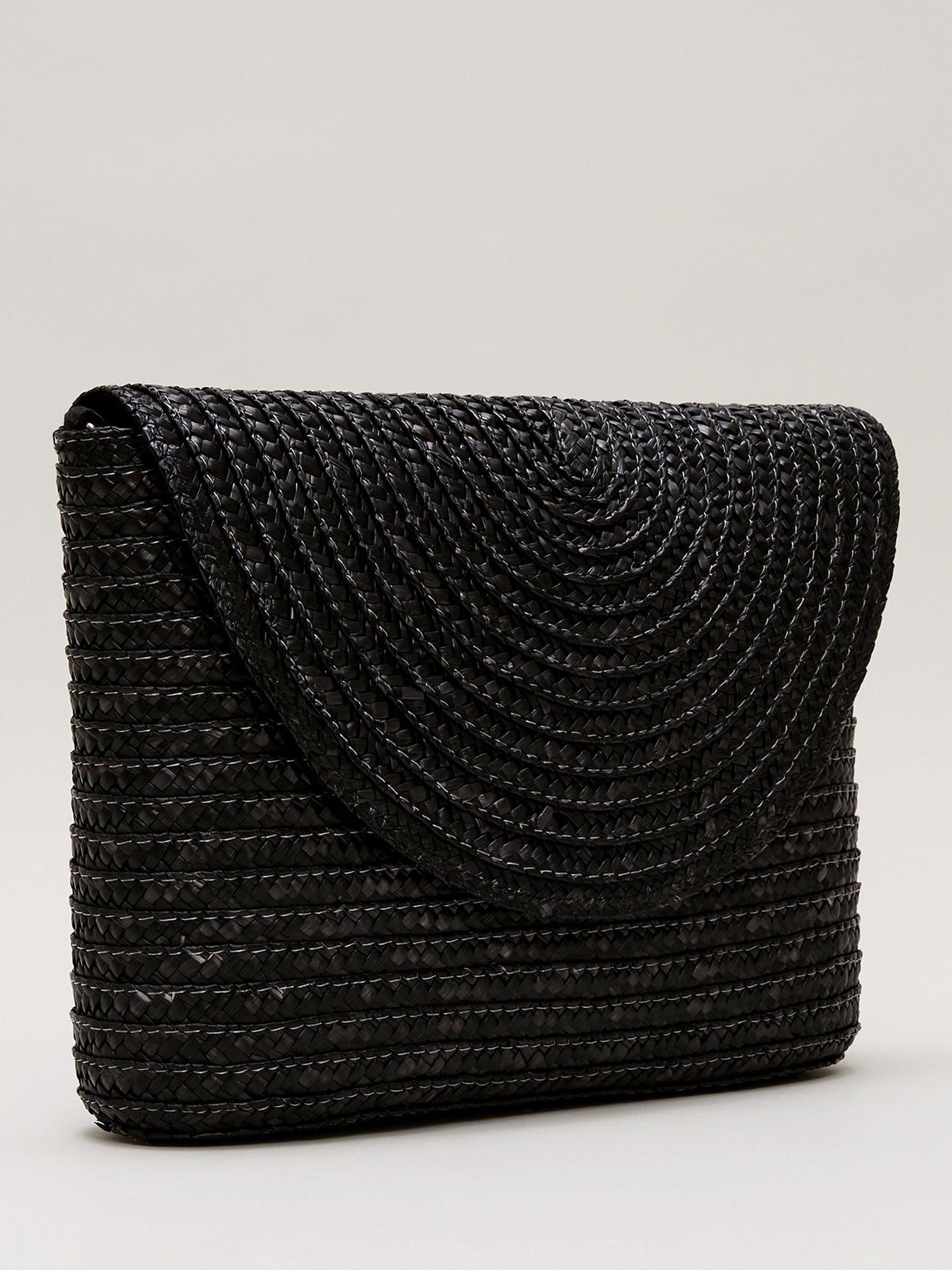 Oversized black clutch bag online