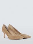 Lauren Ralph Lauren Lanette Suede Pointed Heeled Courts, Camel