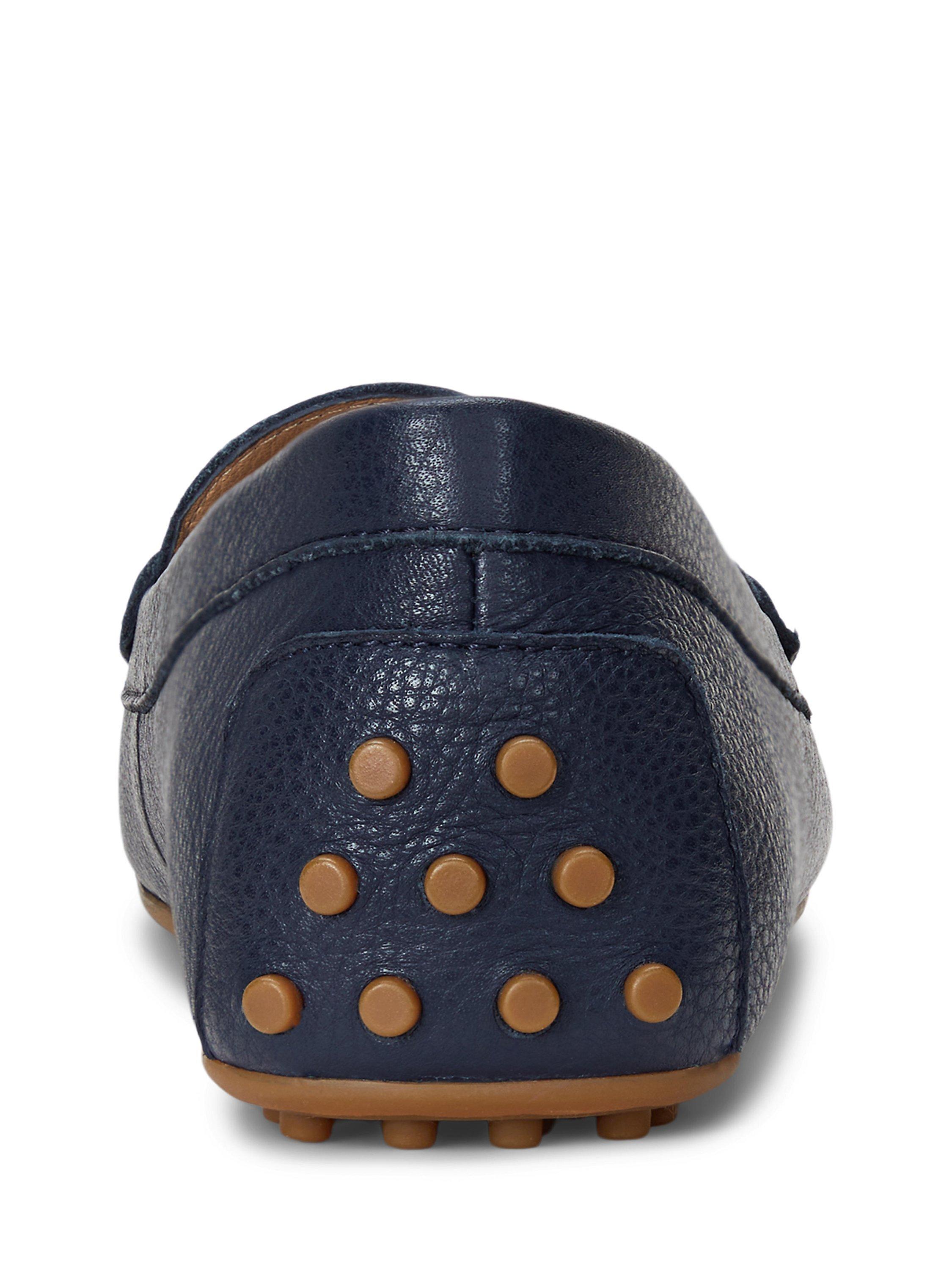 Lauren Ralph Lauren Barnsbury Leather Loafers Refined Navy