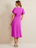 Phase Eight Gian Wrap Midi Dress, Magenta