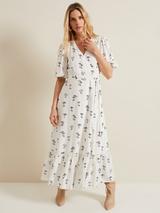 Phase Eight Vicky Off Shoulder Floral Midi Dress, Multi