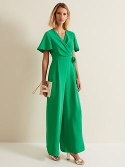 Phase Eight Julissa Wide Leg Jumpsuit, Green