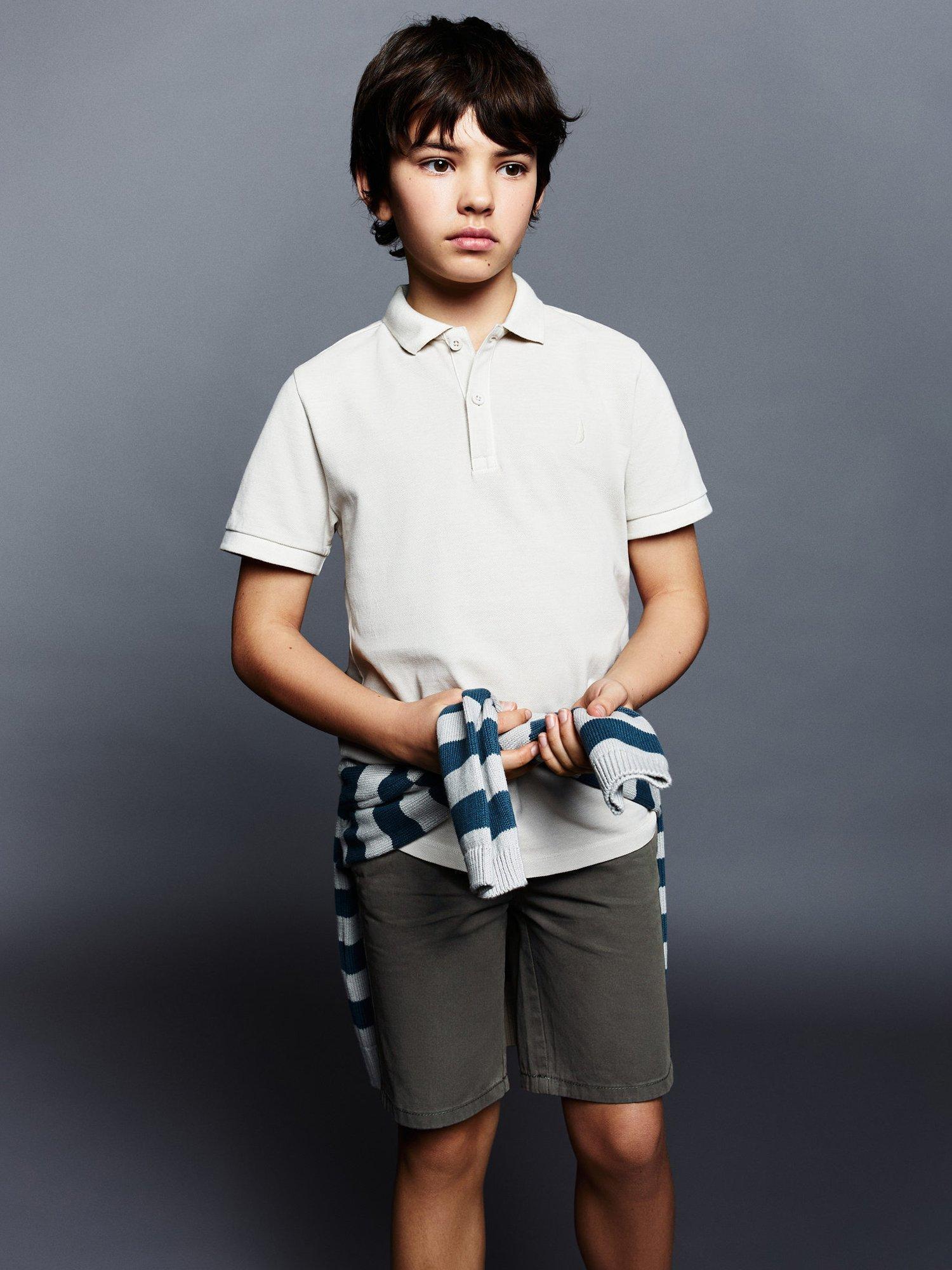 Mango Kids' Belice Bermuda Shorts, Charcoal
