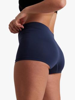 Ambra Seamless Smoothies Light Control Shorts, Pack of 2 - view 2, Navy/Lemonade