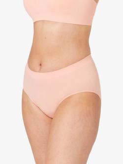 Ambra Recycled Nylon Midi Brief - view 2, Strawberry