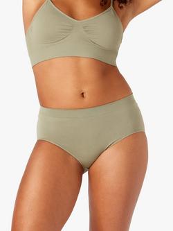 Ambra Recycled Nylon Midi Brief, Pistachio
