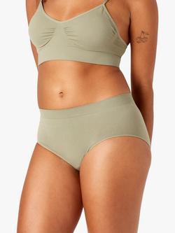 Ambra Recycled Nylon Midi Brief - view 2, Pistachio