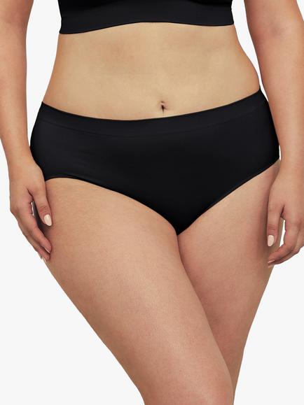 Ambra Bare Essentials Midi Knickers, Black