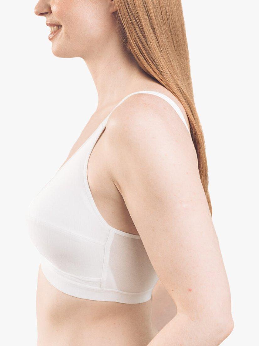 Royce Comfi Front Fastening Bra, White, 32B/C