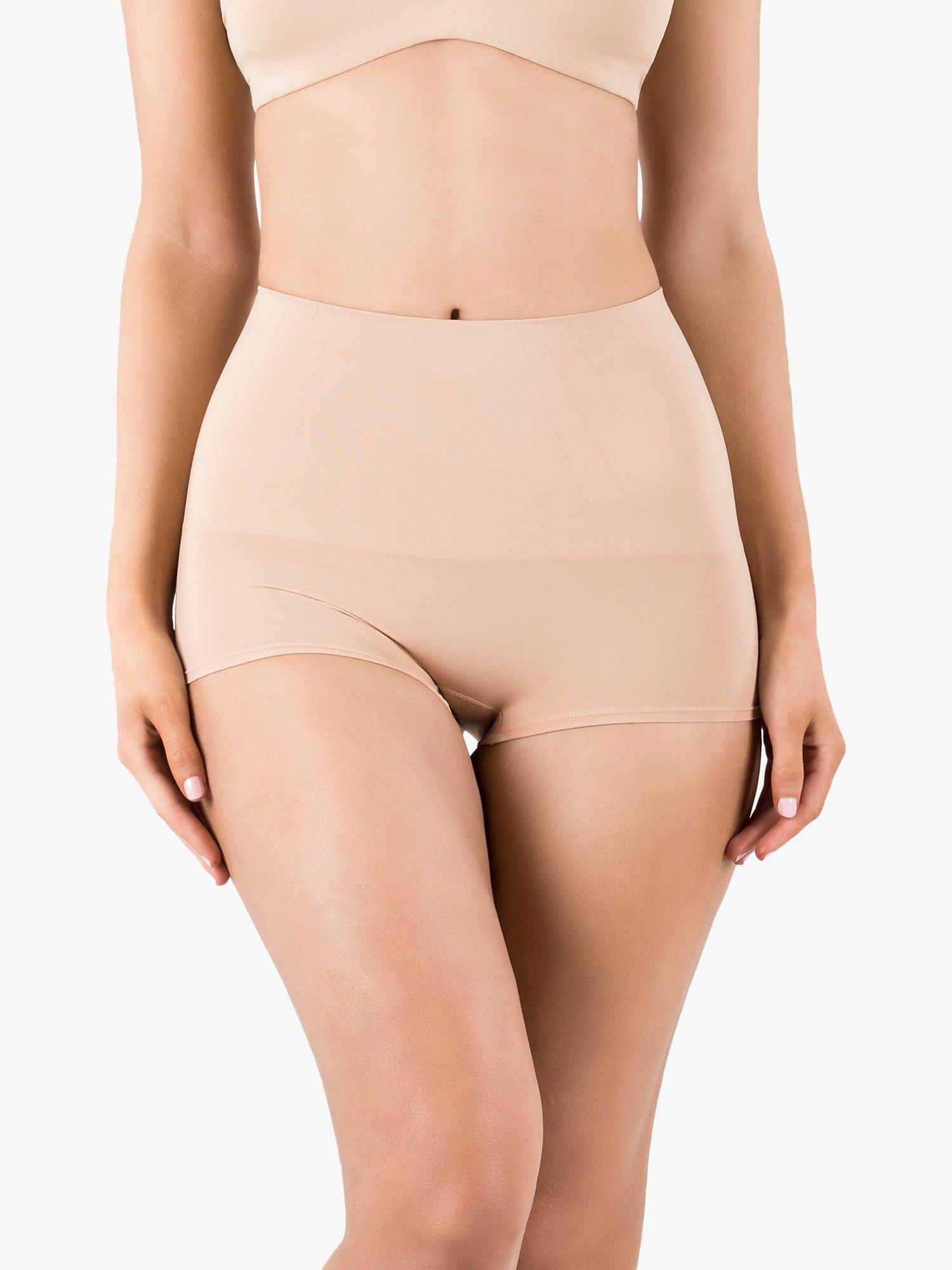 Product image 1 of 3, which shows Ambra Power Lite Boy Leg Brief, Beige, 8-10