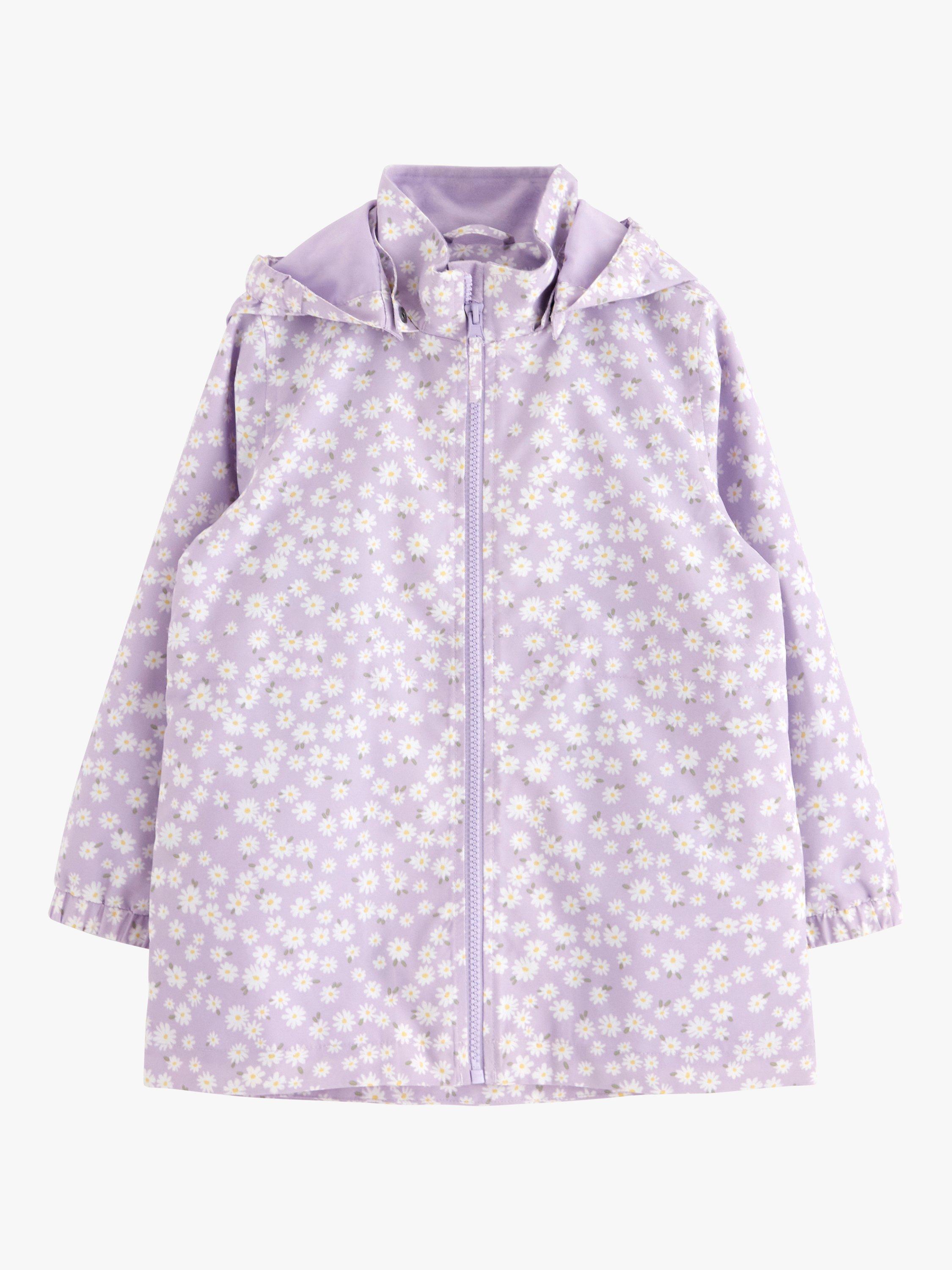 Product image 5 of 7, which shows Lindex Kids' Water Repellent Floral Print Jacket, Light Lilac, 18-24 months