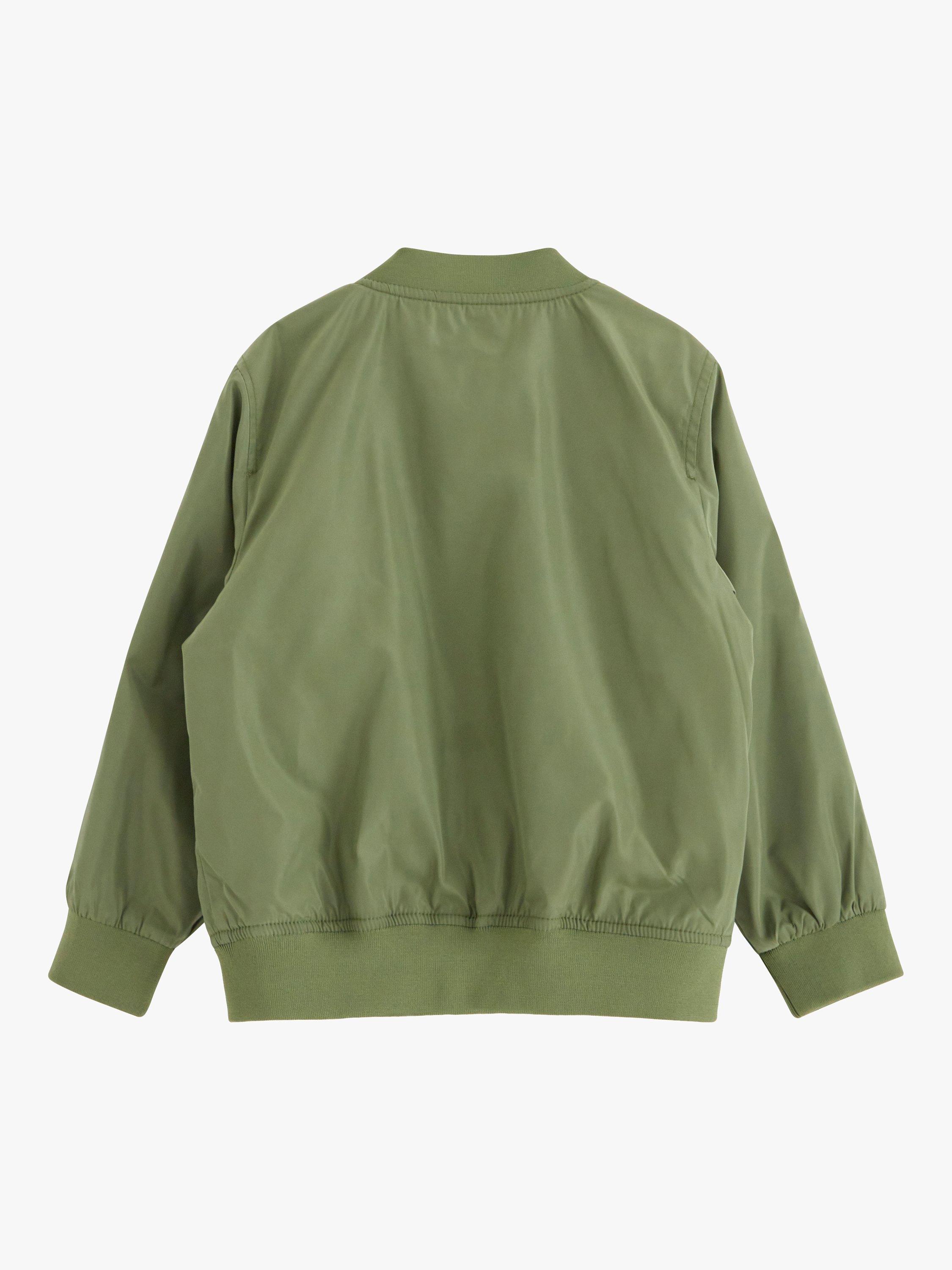 Product image 6 of 6, which shows Lindex Kids' Bomber Jacket, Khaki, 7-8 years