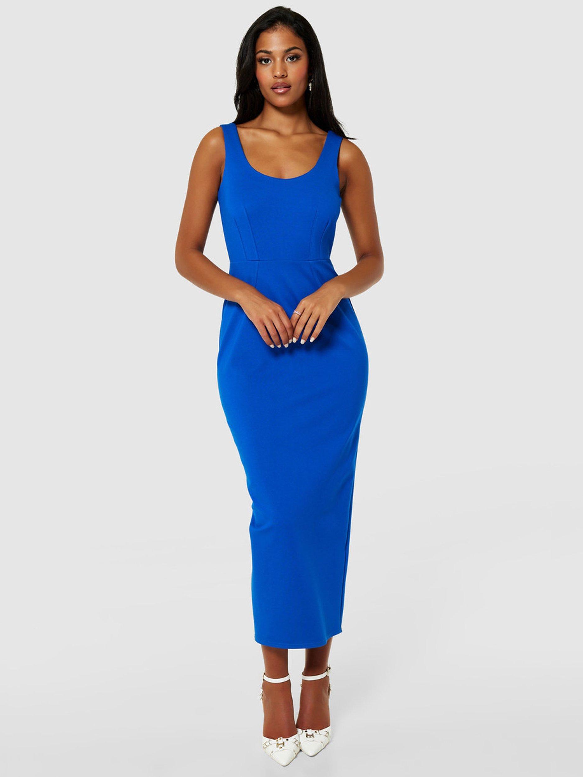 Closet London Pencil Midaxi Dress Royal