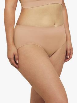 Ambra Recycled Nylon Midi Brief - view 2, Beige