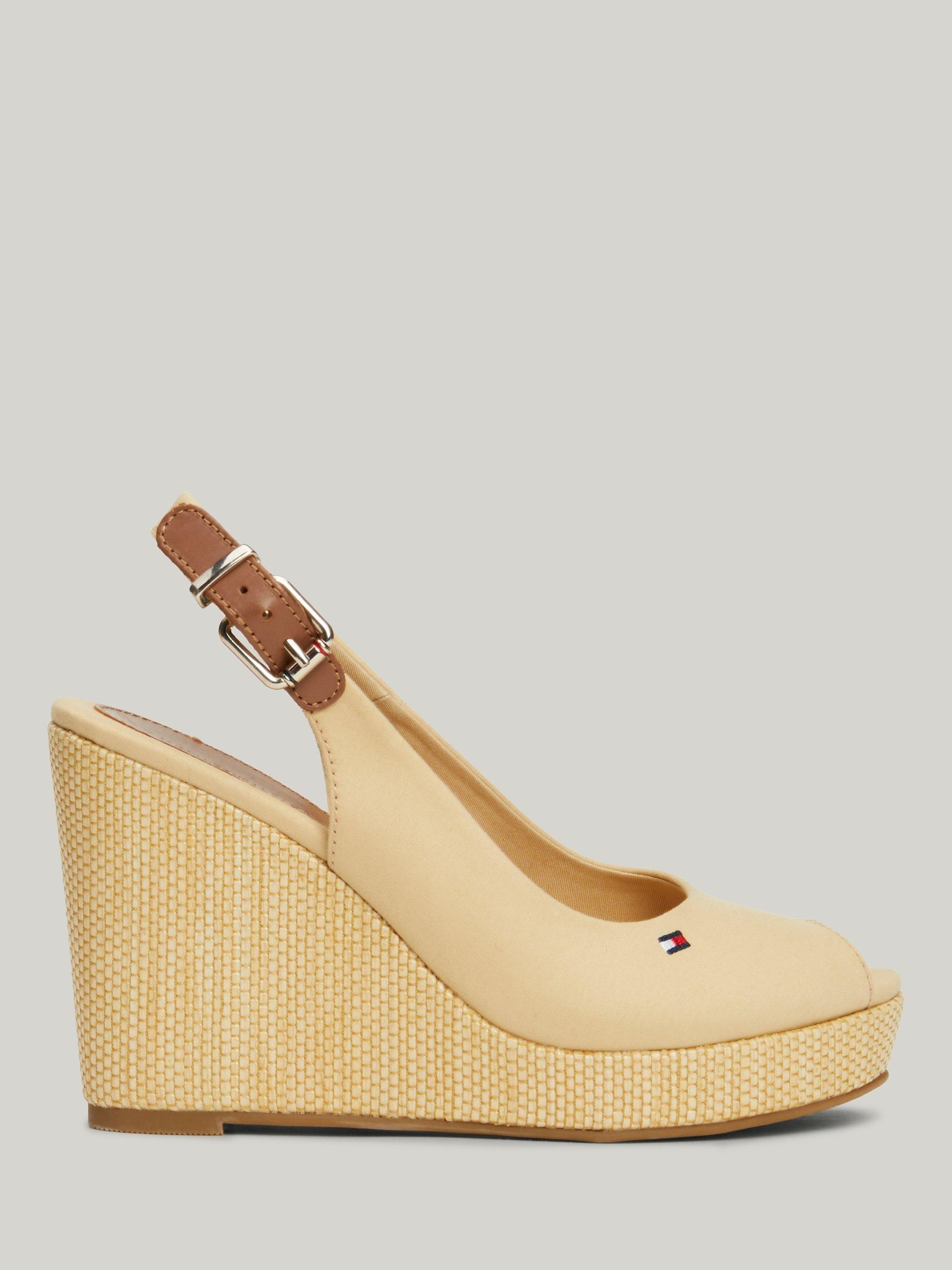 Tommy Hilfiger Iconic Elba Slingback Wedges, Harvest Wheat