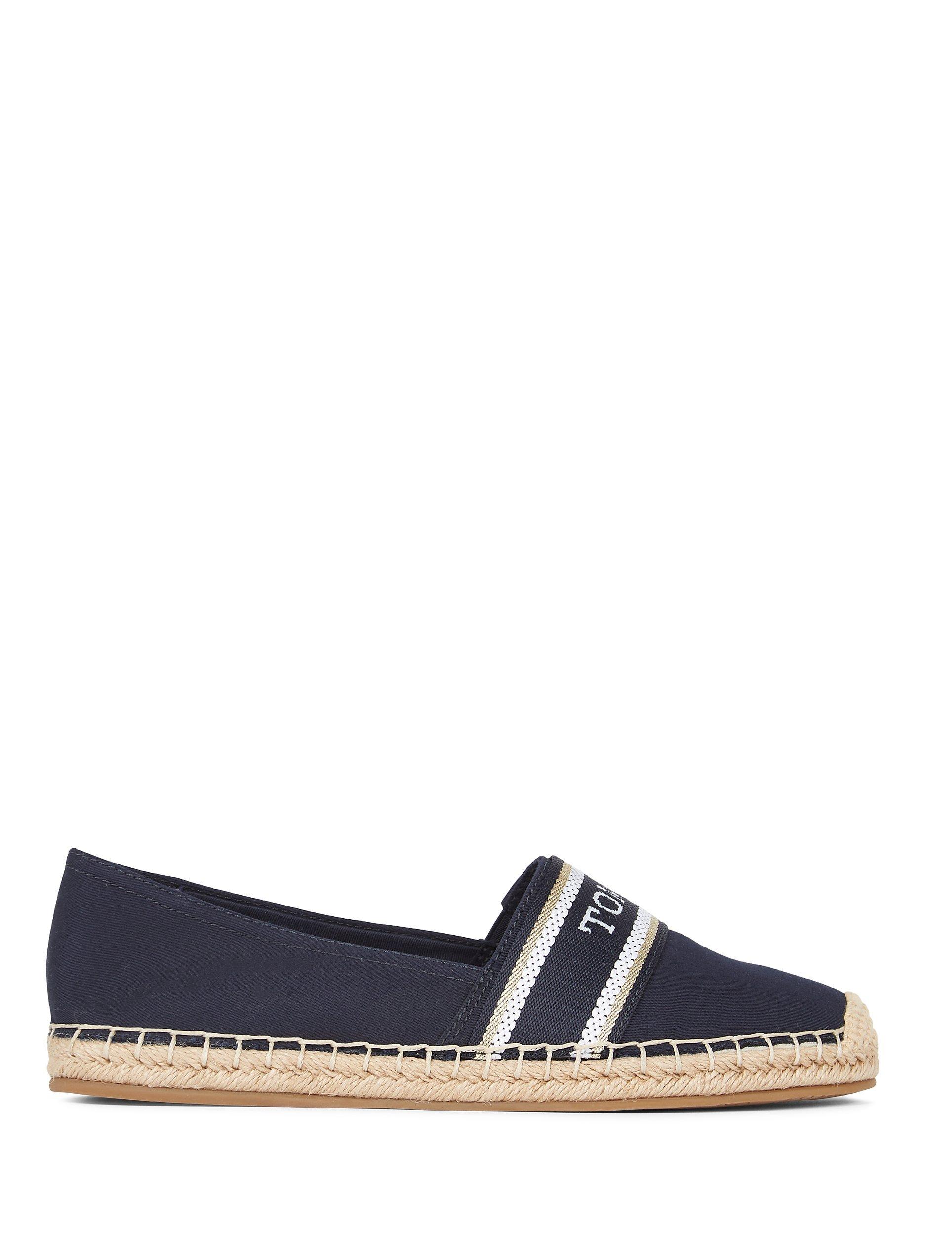 Tommy Hilfiger Canvas Logo Espadrille Shoes, Space Blue