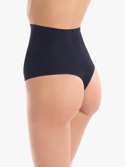 Commando Classic Seamless Control Thong - view 2, Black