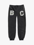 Bobo Choses Kids' Organic Cotton Blend BC Graphic Patch Joggers, Dark Grey