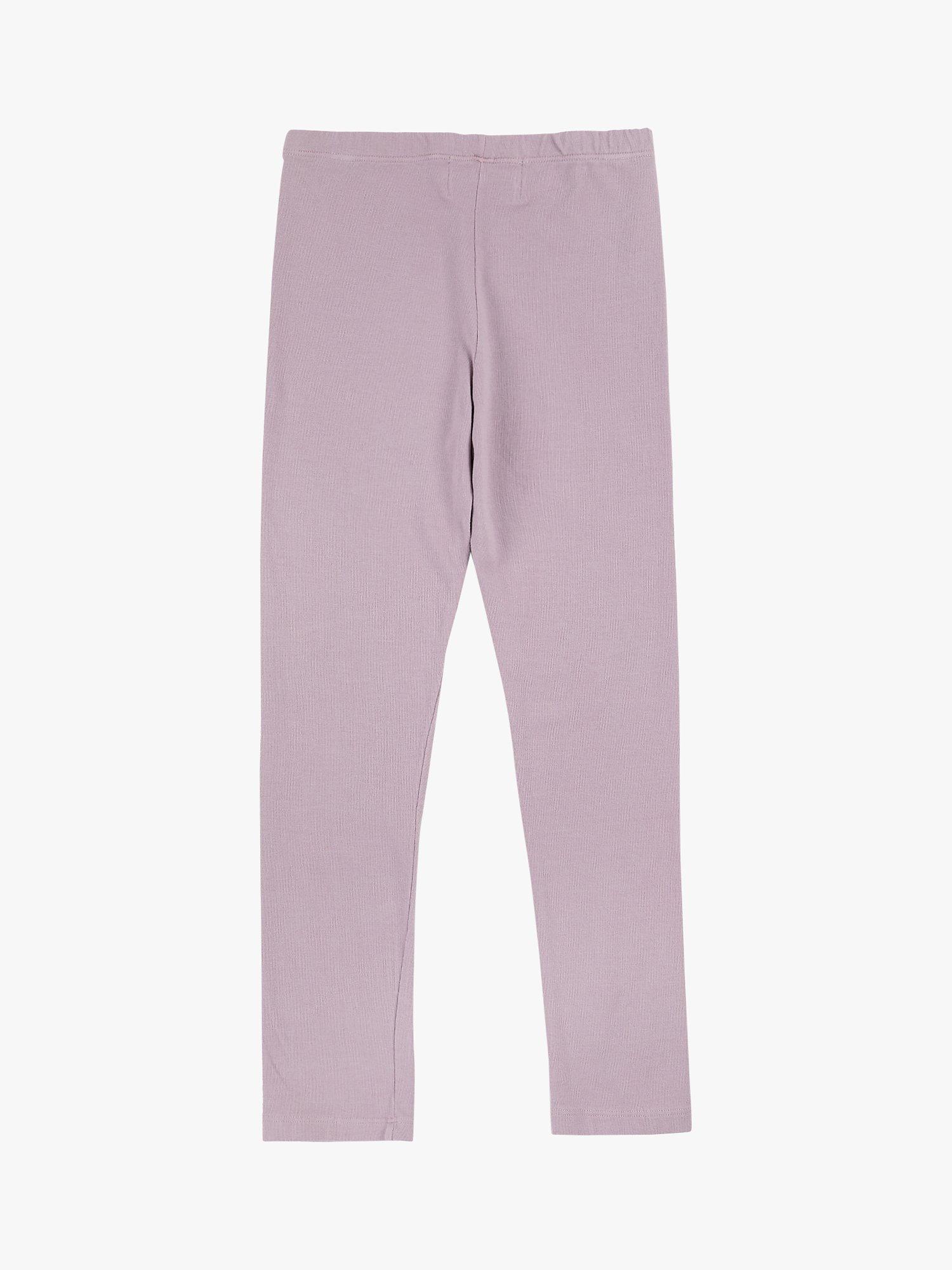 Product image 2 of 2, which shows Bobo Choses Kids' Organic Cotton Blend Poma Apple Patch Leggings, Purple, 2-3 years