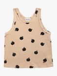 Bobo Choses Kids' Organic Cotton Blend Apple Print Vest Top, Natural