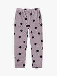 Bobo Choses Kids' Organic Cotton Terry Apple Print Joggers, Purple