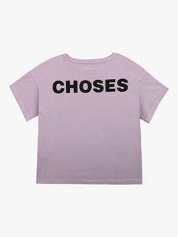 Bobo Choses Kids' Organic Cotton Blend Logo Graphic T-Shirt, Purple - view 2, Purple
